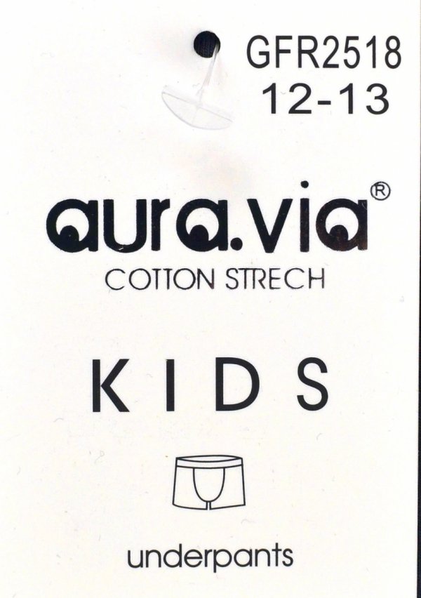 Chłopięce bokserki Aura.Via KIDS niebieskie – bawełna 95%, rozmiar 10-11 lat