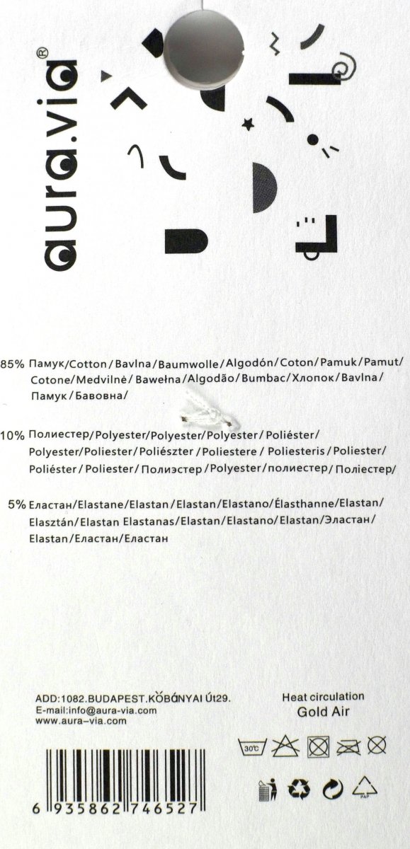 Damskie stopki Aura Via 5 par – bawełniane z uroczymi kokardkami 35-38