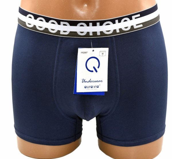 Aura.Via – granatowe bokserki GOOD CHOICE dla nowoczesnego mężczyzny, rozmiar XL
