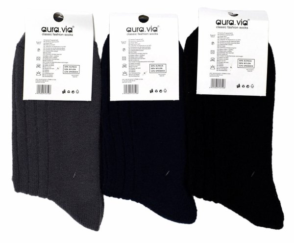 Skarpety zimowe Alpaka 3 pary kolory 39-42 AuraVia Skarpetki ciepłe Thermo