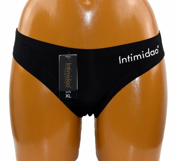Majtki bezszwowe czarne – Intimidao lingerie Rozmiar L