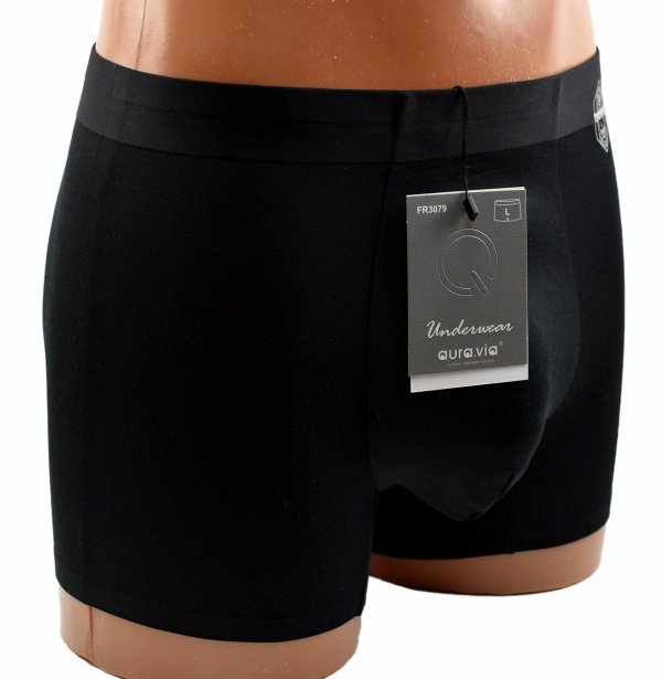 Bambusowe bokserki męskie w kolorze czarnym – wygoda i dopasowanie, rozmiar 3XL