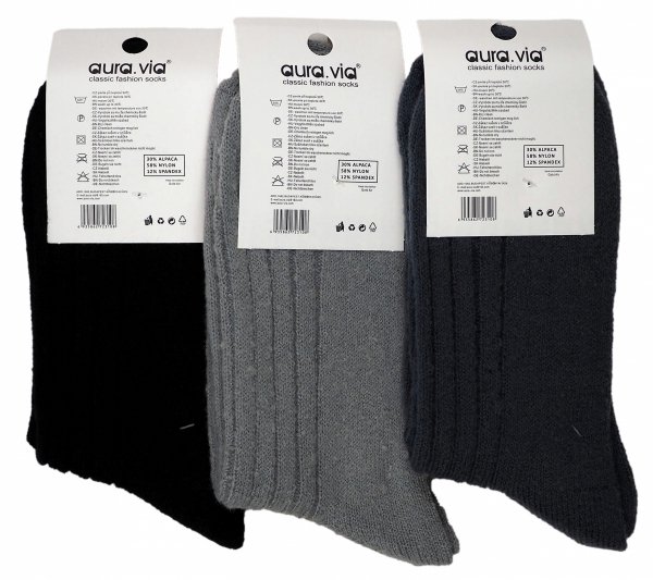 Skarpety zimowe Alpaka 3 pary kolory 43-46 AuraVia Skarpetki ciepłe Thermo