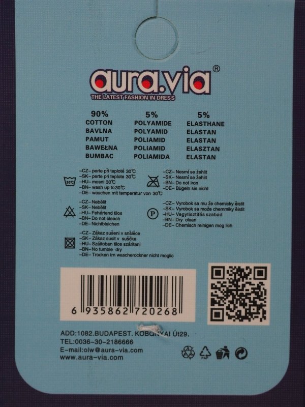 Skarpety nieuciskowe mix 5 par r. 35-38 Aura.via 90% bawełny