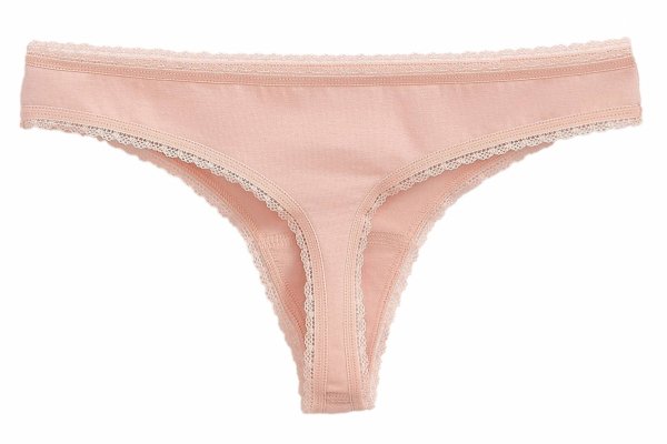 Stringi damskie Conte BASIC SUMMER – wygodne majtki z bawełny z koronką.