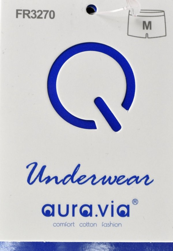 Aura.Via bokserki męskie bawełniane – czarne z żółtym pasem ATTRACTIVE, XL