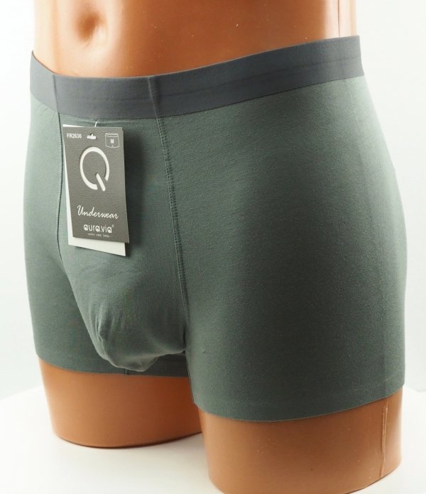 Bambusowe bokserki męskie w zielonym kolorze–wygoda i świeżość, rozmiar XL