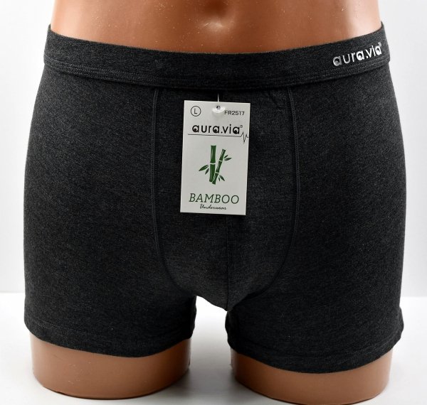 Bambusowe bokserki męskie grafitowe–elegancja i oddychająca tkanina, rozmiar 2XL