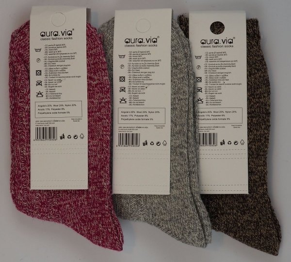 Skarpety, wełniane zest 3 par r 35-38 AuraVia