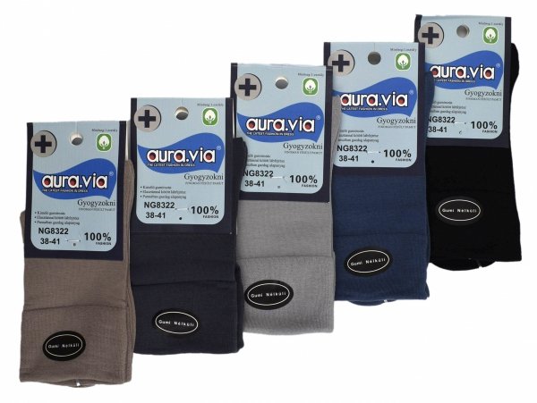 Wysokiej jakości skarpety  AuraVia 90% bawełna nieuciskowe 38-41