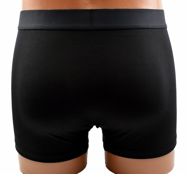 Bokserki męskie Auravia–czarne, bambus 85%, elastyczny pas AttractiveMan, rozmiar 2XL