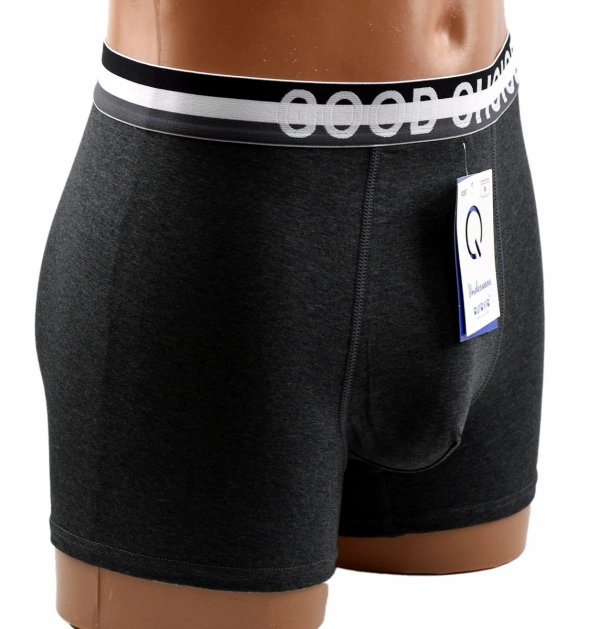 Aura.Via – ciemnoszare bokserki męskie z szeroką gumką GOOD CHOICE, rozmiar 3XL