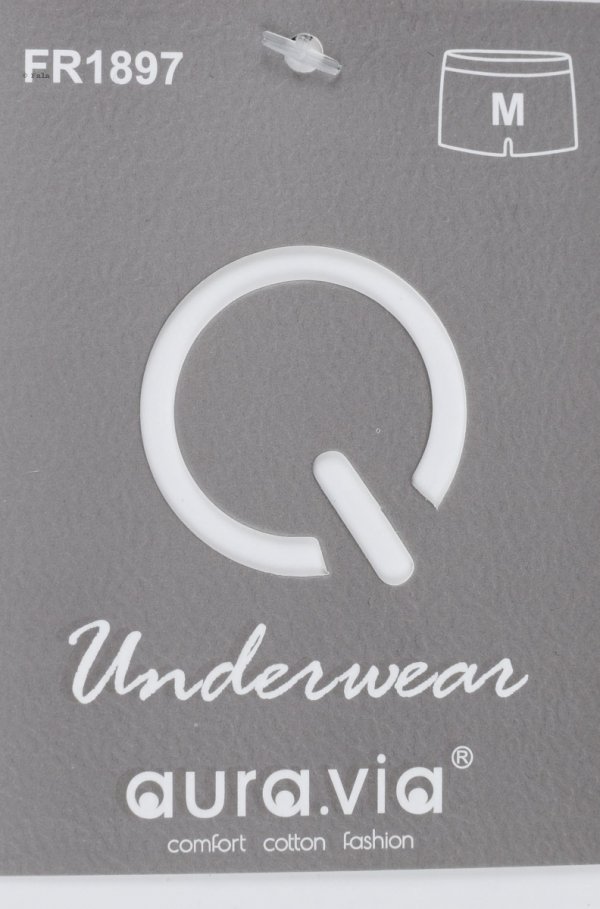 Auravia Cotton In – grafitowe bokserki męskie 95% bawełny, rozmiar 2XL