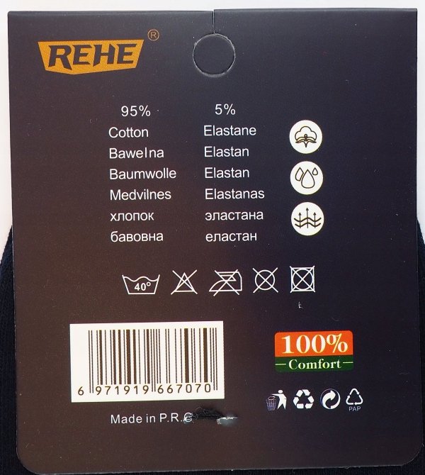 Skarpety ,stopki młodzieżowe zest3 par r42-46 REHE