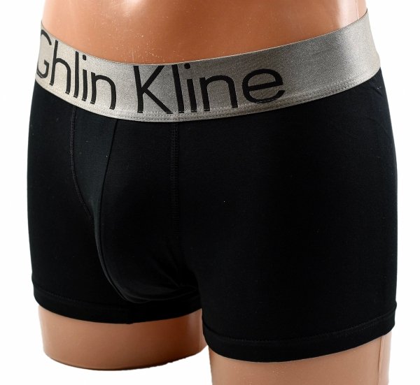 Bawełniane bokserki męskie Aura.Via – czarne z ozdobnym pasem Ghlin Kline, L