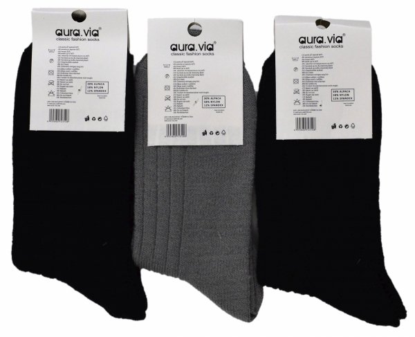 Skarpety zimowe Alpaka 3 pary kolory 39-42 AuraVia Skarpetki ciepłe Thermo