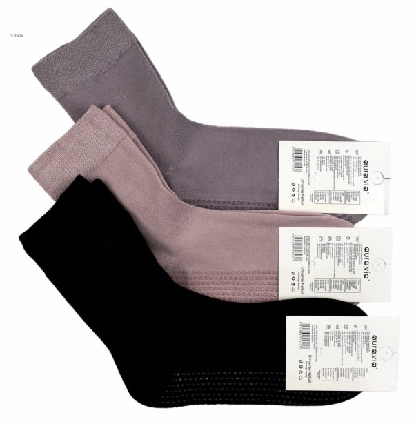 Antypoślizgowe skarpety z bawełny–idealne do domu, jogi i pilatesu 35-38