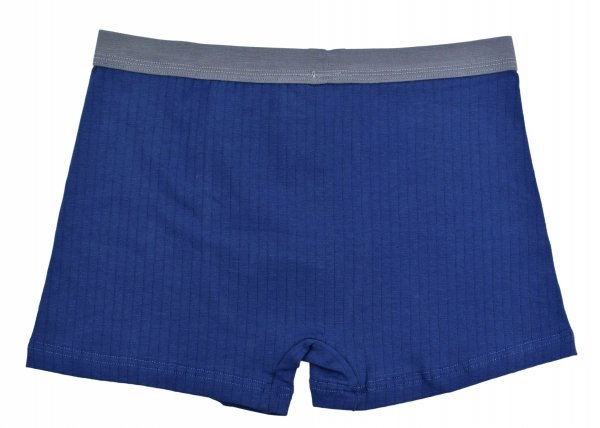 Chłopięce bokserki Aura.Via KIDS granatowe–bawełna 95%, rozmiar 8-9 lat