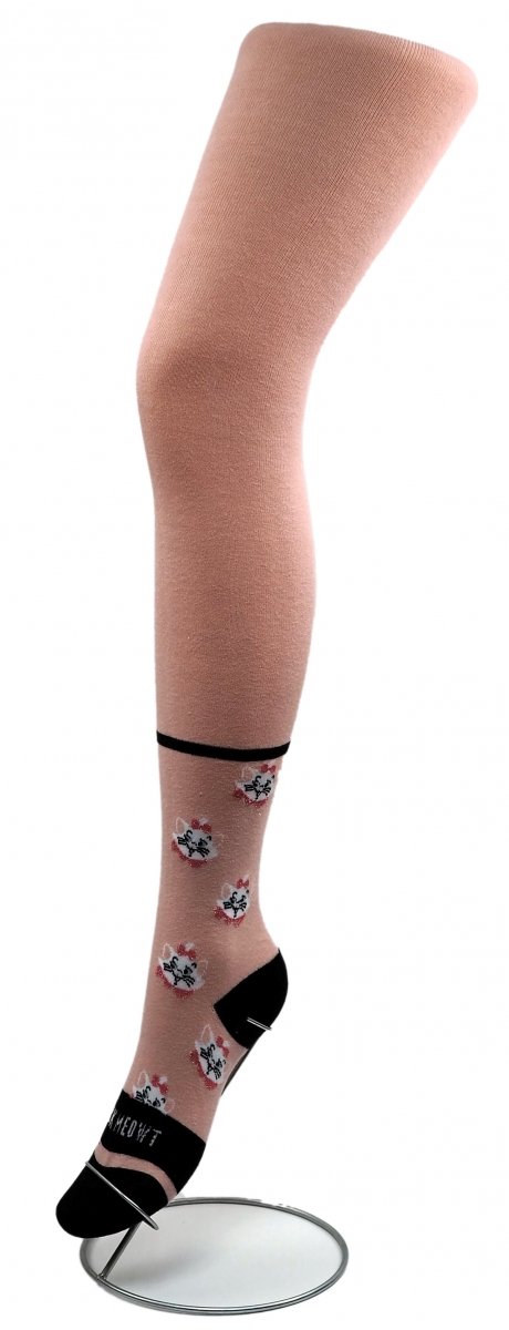 Rajstopki firmy aura.via dla dziewczynki-kociary,  odpowiednie dla dziecka w wieku 4-6  lat. Model GHN7596  Bok rajstopy