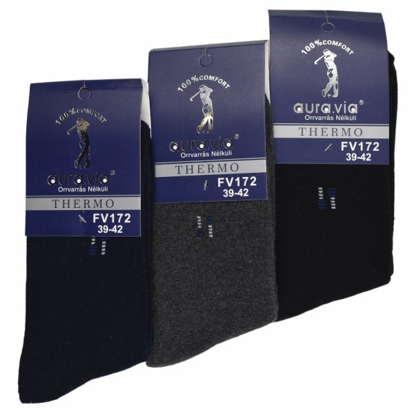 Dobre skarpety to podstawa – dosłownie. Zestaw Thermo AURAVIA zapewnia ciepło, wygodę i elegancję, a subtelny znaczek dodaje im męskiego charakteru.