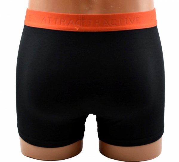 Czarne bokserki męskie Aura.Via ATTRACTIVE – bawełniane, wygodne, rozmiar 3XL