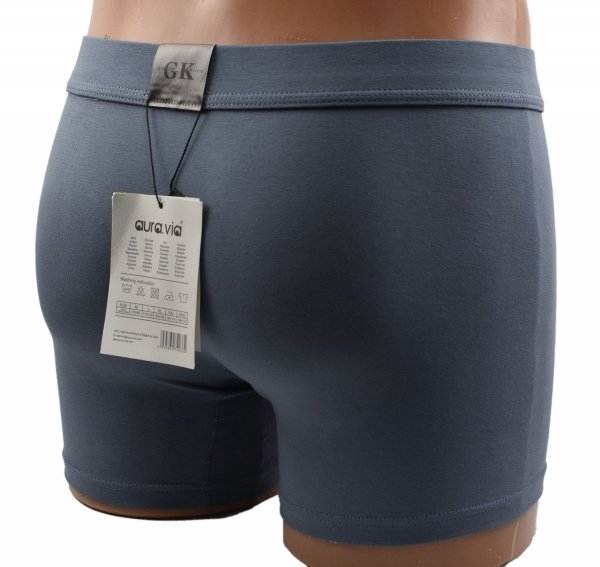 Męskie bokserki bawełniane ciemny denim – wygodne, gładkie i elastyczne, rozmiar XL