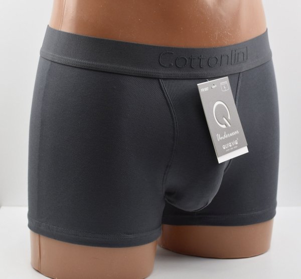 Auravia Cotton In – grafitowe bokserki męskie 95% bawełny, rozmiar XL