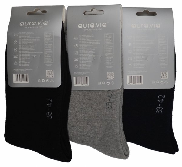 AuraVia – bawełniane skarpety termiczne w klasycznych kolorach