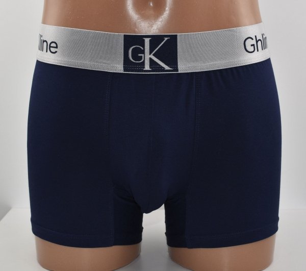 Granatowe bokserki męskie Aura.Via Ghin Kline–komfort premium, rozmiar 2XL