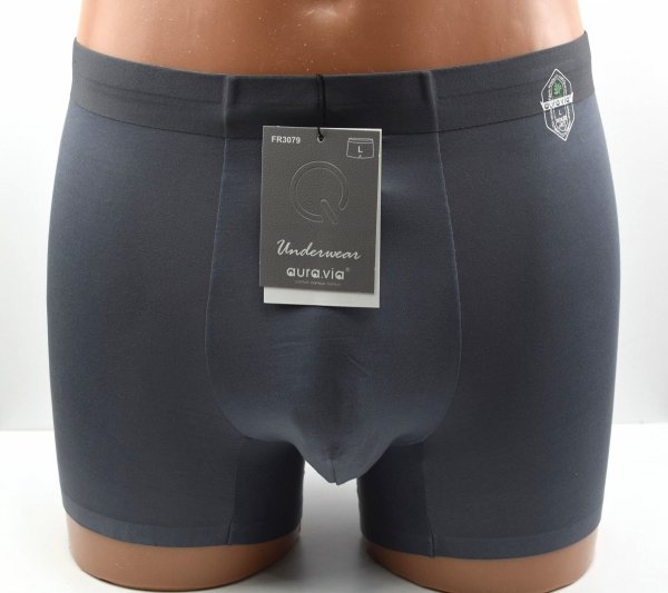 Grafitowe bambusowe 90% bokserki męskie AuraVia–naturalny komfort, rozmiar 3XL