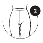 Część majteczkowa typu t-band