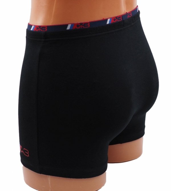 Czarne bokserki męskie, jakość firmy C+3 roz XL, wysoka zawartość bawełny.