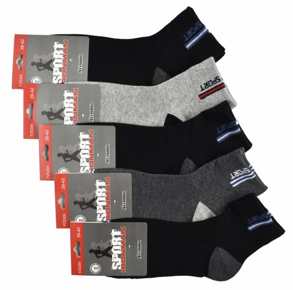 Skarpety bawełniane, model sport 5 par 39-42 Aura.Via skarpetki do ćwiczeń