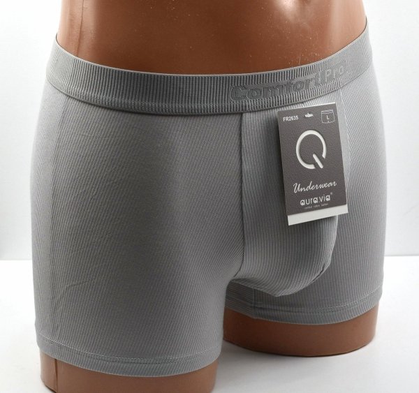 Jasnoszare bokserki bambusowe – komfortowa linia Comfort Pro, rozmiar XL