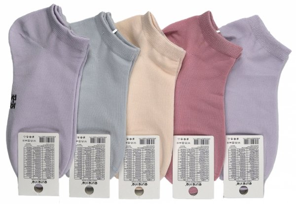 Aura Via Kids–pastelowe skarpetki, stopki dla dzieci 24-27 5 par