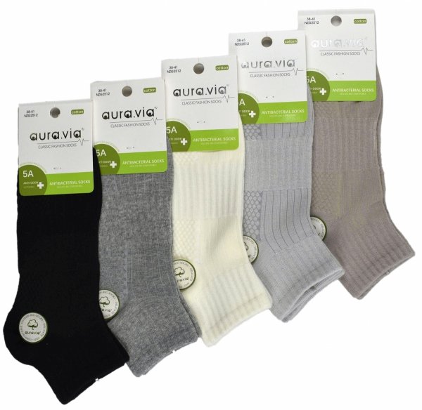 Antybakteryjne skarpetki damskie – delikatne i przewiewne 5 par 35-38