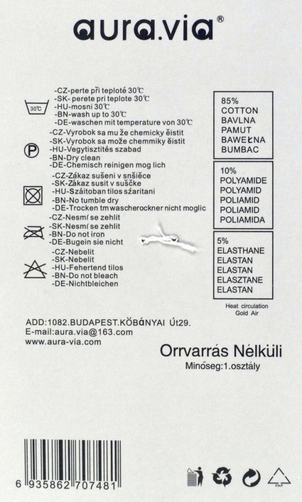 Męskie stopki bawełniane z ozdobną naszywką–5 par w roz.43-46