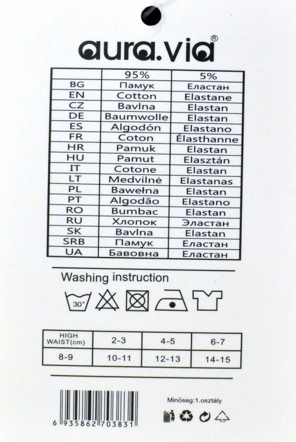Chłopięce bokserki Aura.Via KIDS granatowe–bawełna 95%, rozmiar 8-9 lat