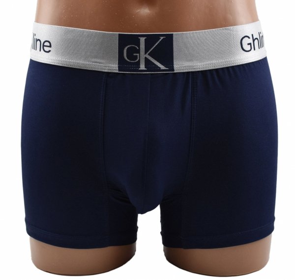 Granatowe bokserki męskie Aura.Via Ghin Kline–komfort premium, rozmiar 3XL