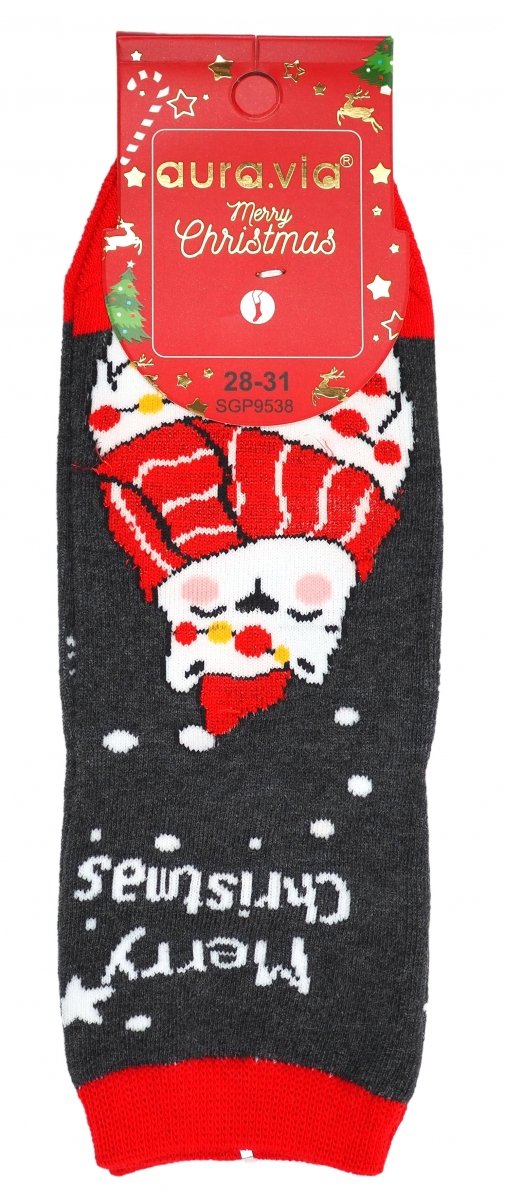Skarpety świąteczne 28-31 AuraVia,skarpetki gwiazdka unisex mikołaj prezent