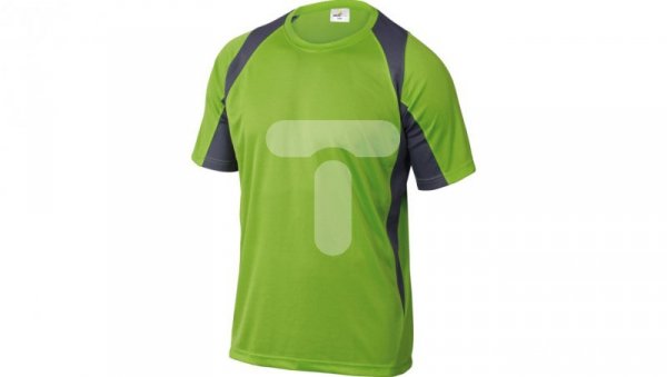 T-Shirt zielono-szary z poliestru (100) 160G szybkoschnący rozmiar XXL BALIVGXX