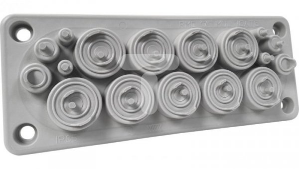 Przepust wielootworowy RMC17 IP65 RAL 7035 kolor szary UL94 V-0 MBA1N17X11