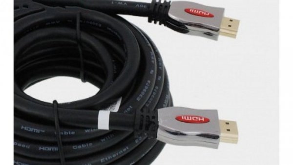 Kabel przyłącze ultra HDMI V2.0 28AWG 600MHz 18Gbit/s 3D HDMI kanał zwrotny audio ARC Ethernet złocone HDK60 /1m/