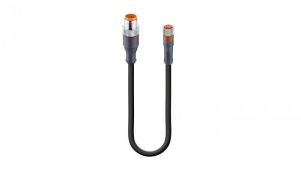 Kabel konfekcjonowany obustronnie złącza M12 męskie proste / M8 żeńskie proste 3-pinowe PUR RST 3-RKMV 3-224/0,3 M