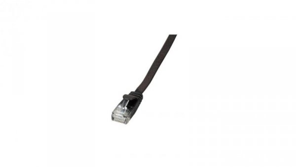 Patchcord płaski UTP 5m Cat.6A czarny