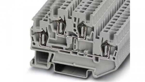 Złączka szynowa 4-przewodowa 0,14-4mm2 szara UT 2,5-QUATTRO 3044542