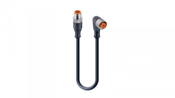 Kabel konfekcjonowany obustronnie zakończony złącza M12 3-pin męskie proste żeńskie kątowe RST 3-RKWT/LED A 4-3-224/12 M