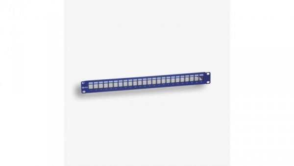 Panel 19 24 x RJ45 STP (1U) do gniazd beznarzędziowych, ekranowany, nieuzbrojony, z półką (EM/3012KXBP-24S) EM/3012BP-24