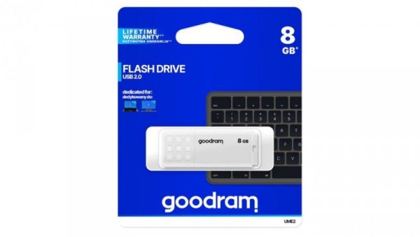 Pendrive GoodRam UME2 UME2-0080W0R11 (8GB USB 2.0 kolor biały)