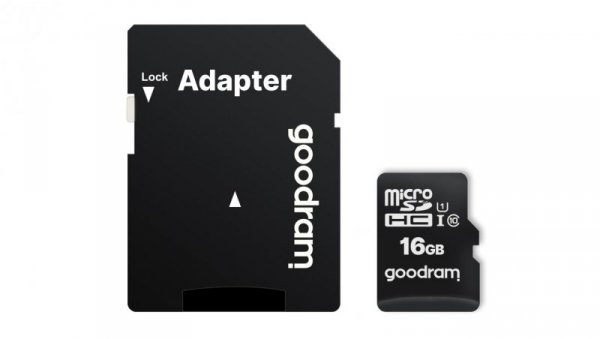 Karta pamięci GoodRam M1AA-0160R12 (16GB Class 10, Class U1 Adapter, Karta pamięci)